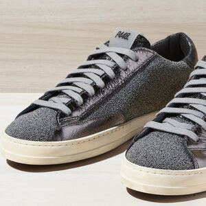 P448 Gray and Black Sneakers